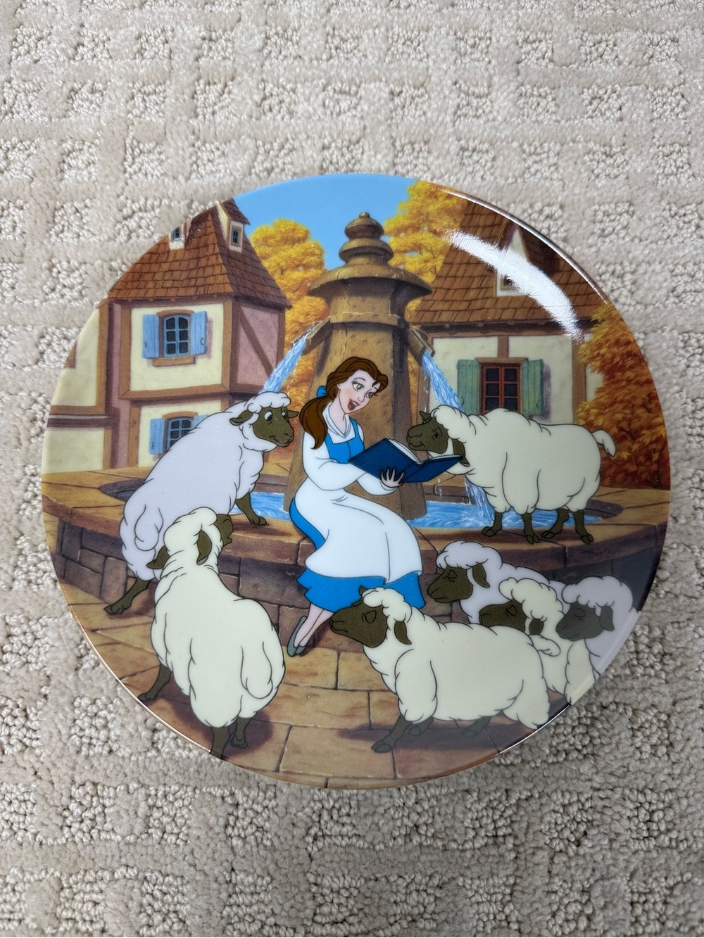 Belle’s Favorite Story Disney Beauty And The Beast Inch Collector Plate